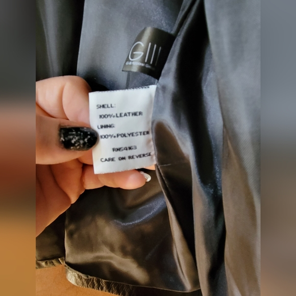 Kenneth Cole Soft 100% Leather Jacket - Picture 4 of 5